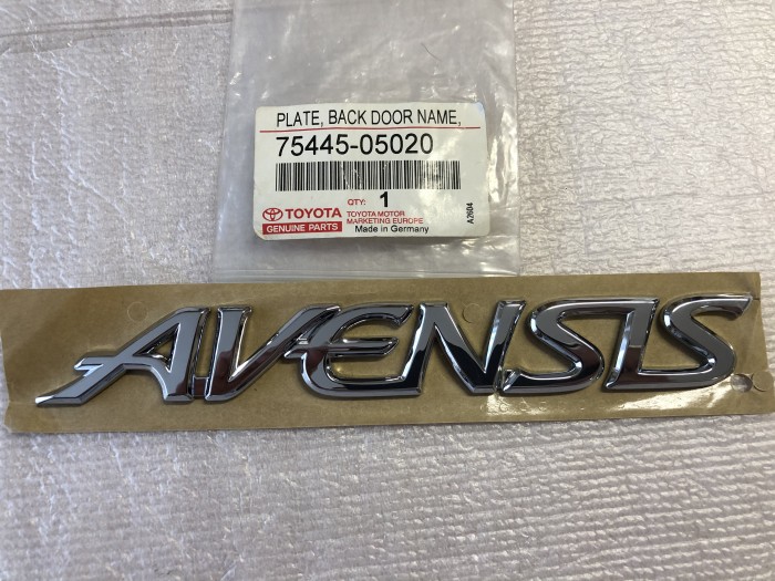 Эмблема задняя TOYOTA AVENSIS T220 7544505020