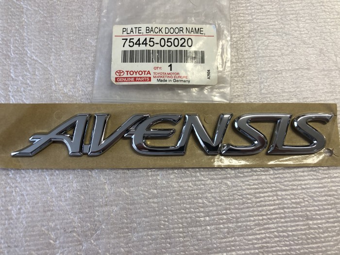 Эмблема задняя TOYOTA AVENSIS T220 7544505020
